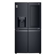 LG 708L French Door Fridge, with InstaView Door-in-Door®, in Matte Black Stainless Steel, GF-V708MBSL